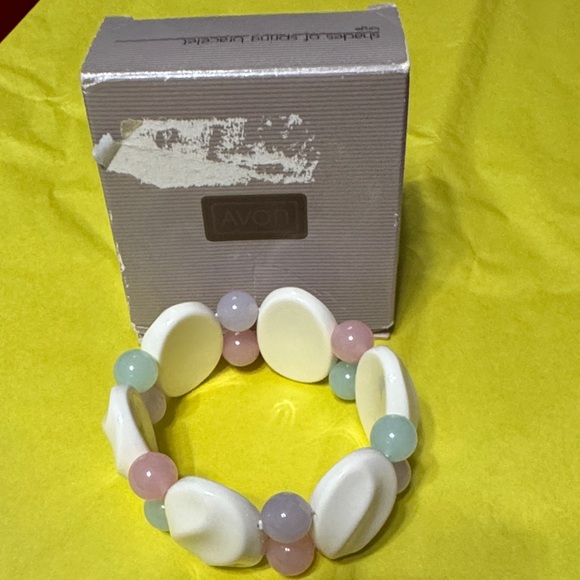 Avon Shades of Spring Stretch Bracelet 1990 - Picture 6 of 6